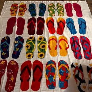 Fabric shower curtain